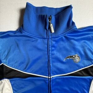 Orlando‎ Magic NBA Track Jacket Mens Medium Blue UNK Athletic Zip Up